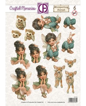 Creatief Art Whispering Forest 3D Die-Cut Sheet 06 Crafted Memories (CM-006)