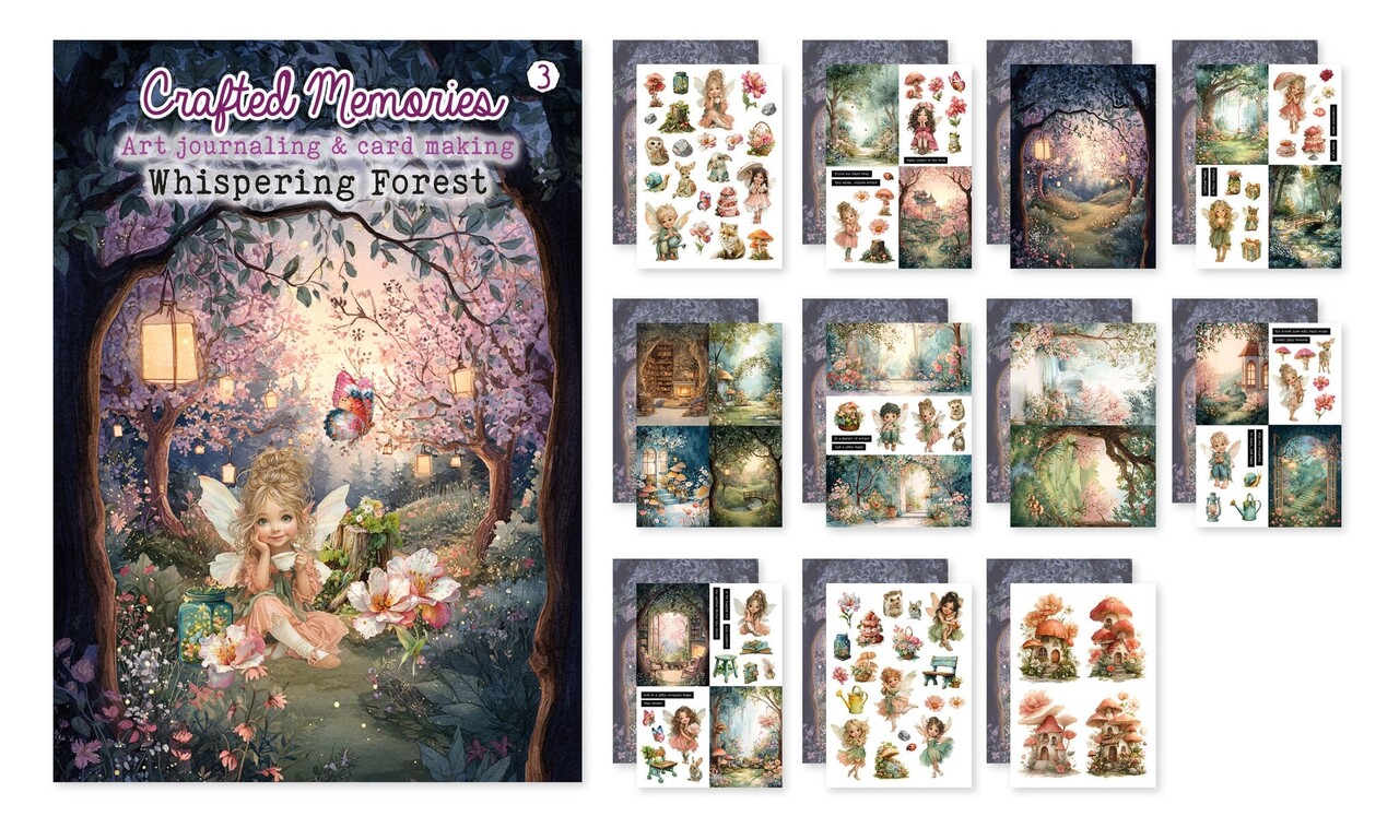 Creatief Art Whispering Forest Art Journaling Book 03 Crafted Memories (CM-BOEK-003) Creatief Art Whispering Forest Art Journaling Book 03 Crafted Memories (CM-BOEK-003)