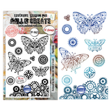Aall and Create Cercle De Couleurs A6 Stamp Sets Papillons by Azoline (AALL-TP-1462)