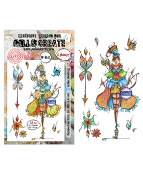 Aall and Create Aether Dragonfly A6 Stamp Sets Aether Huntress by Soizic (AALL-TP-1463)