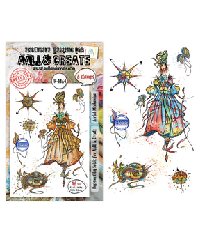 Aall and Create Aether Dragonfly A6 Stamp Sets Aerial Mechanica by Soizic (AALL-TP-1464)