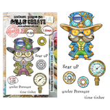 Aall and Create Steam & Wonder A7 Stamp Sets Time Tinker by Janet Klein (AALL-TP-1374)