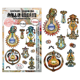 Aall and Create Gearlight Core A6 Stamp Sets Coglight Relics by Autour De Mwa & Co (AALL-TP-1458)