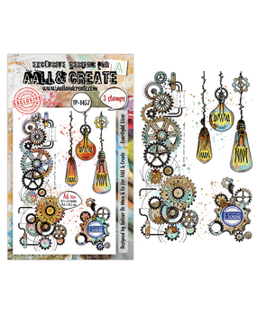 Aall and Create Gearlight Core A6 Stamp Sets Gearlight Glow by Autour De Mwa & Co (AALL-TP-1457)