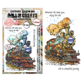 Aall and Create Gearlight Core A6 Stamp Sets Enjoy the Ride by Autour De Mwa & Co (AALL-TP-1455)