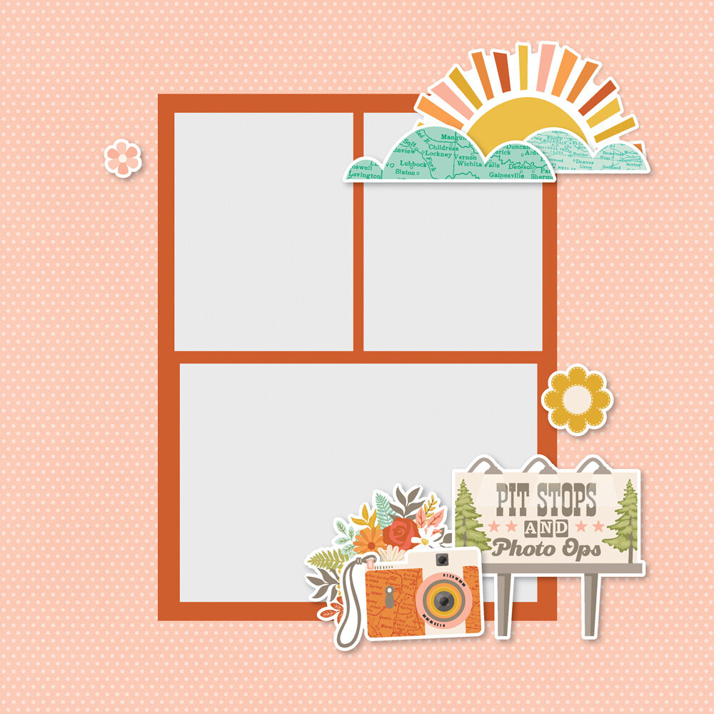 Simple Stories Open Road Simple Pages Pieces (27125)