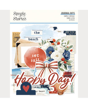 Simple Stories Simple Vintage Sand & Sea Journal Bits & Pieces (26927)