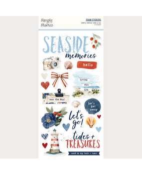 Simple Stories Simple Vintage Sand & Sea Foam Stickers (26930)