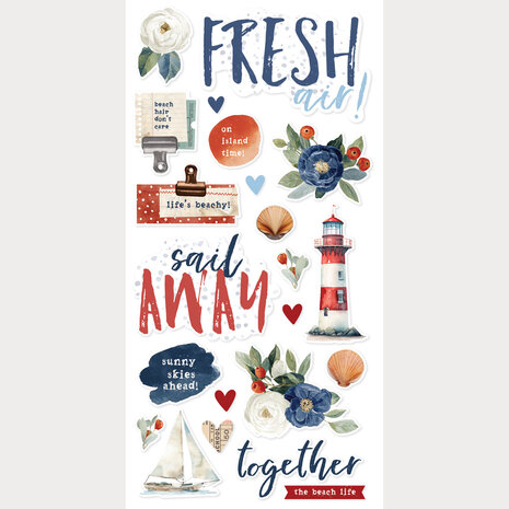Simple Stories Simple Vintage Sand & Sea Foam Stickers (26930)