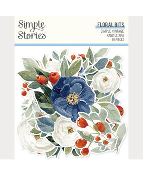 Simple Stories Simple Vintage Sand & Sea Floral Bits & Pieces (26928)