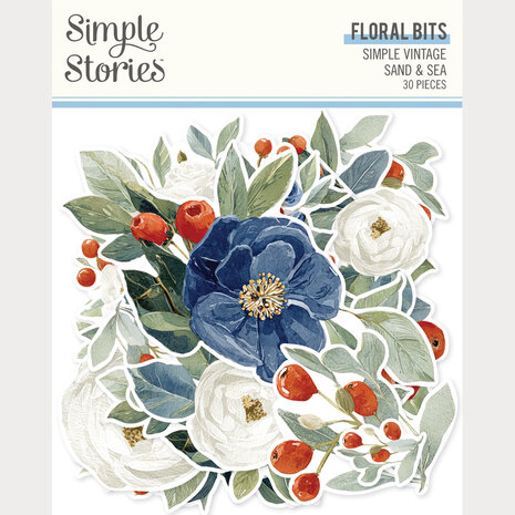 Simple Stories Simple Vintage Sand & Sea Floral Bits & Pieces (26928)
