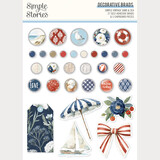 Simple Stories Simple Vintage Sand & Sea Decorative Brads (26931)
