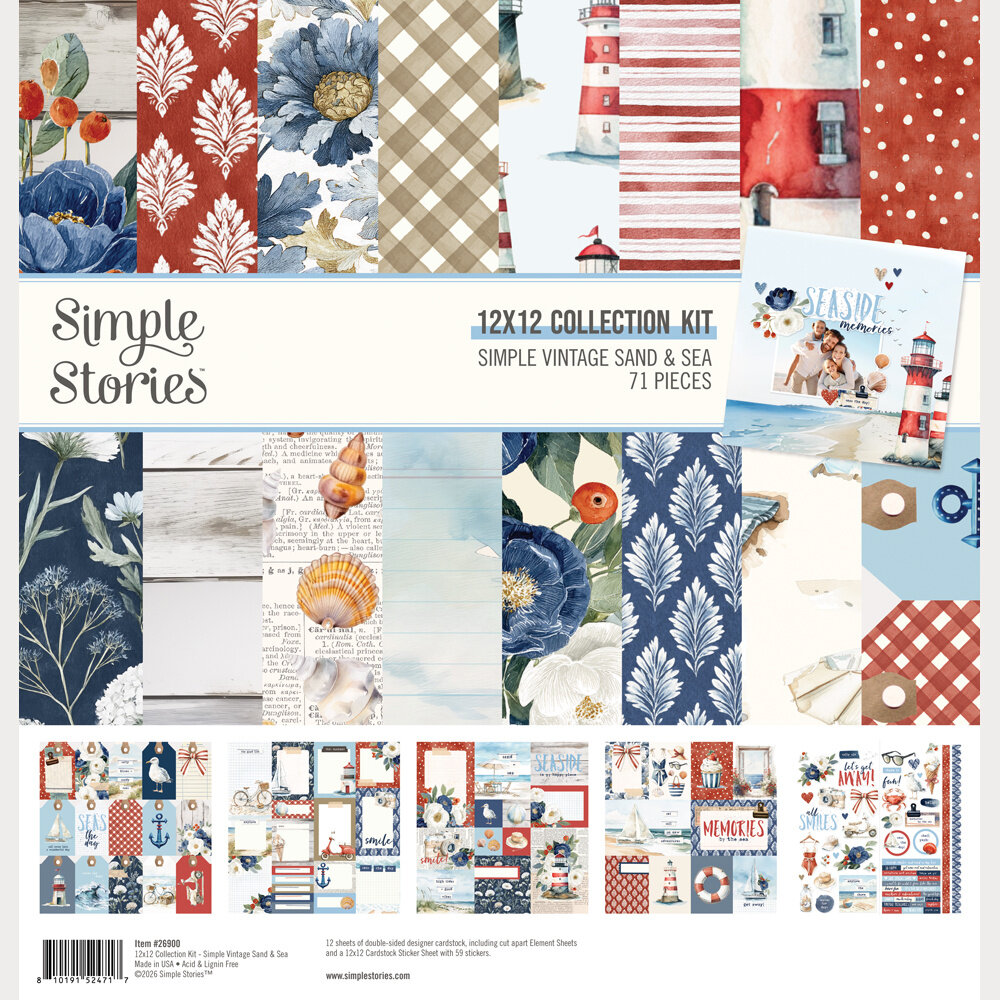 Simple Stories Simple Vintage Sand & Sea Collection Kit (26900)