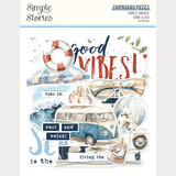 Simple Stories Simple Vintage Sand & Sea Chipboard Pieces (26925)