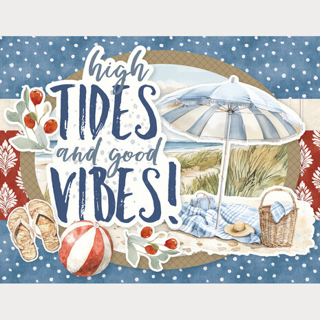 Simple Stories Simple Vintage Sand & Sea 12x12 Inch Simple Cards Kit (26934)