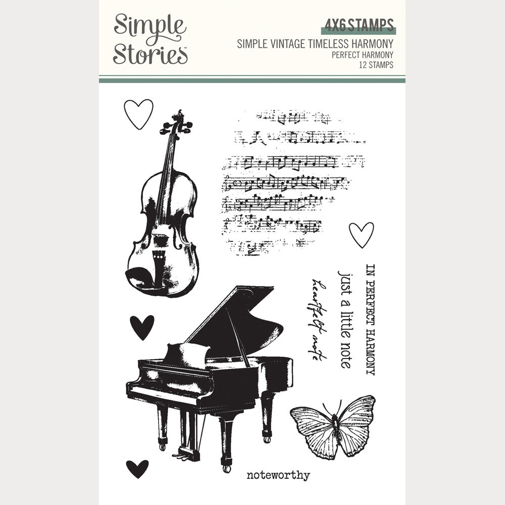 Simple Stories Simple Vintage Timeless Harmony Stamps Perfect Harmony (27036)