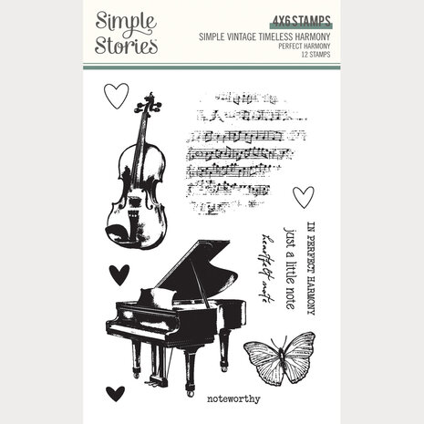Simple Stories Simple Vintage Timeless Harmony Stamps Perfect Harmony (27036)