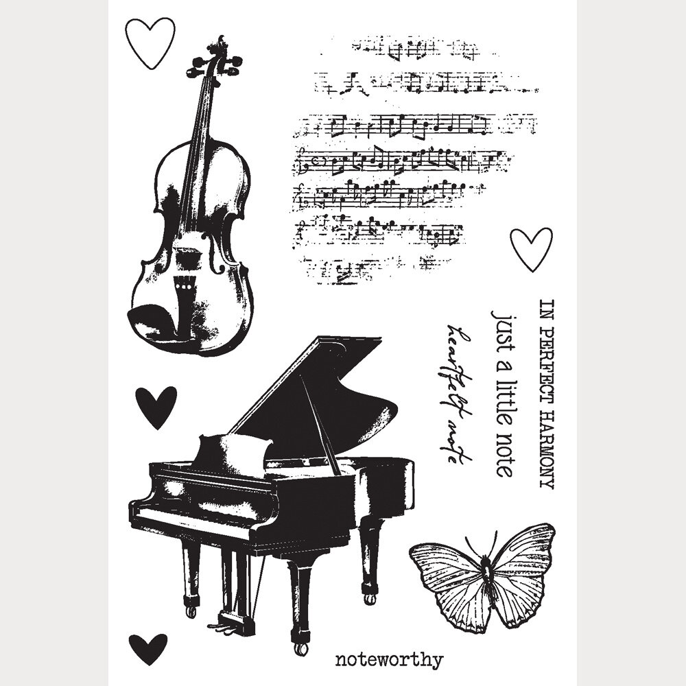 Simple Stories Simple Vintage Timeless Harmony Stamps Perfect Harmony (27036)