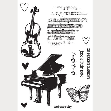 Simple Stories Simple Vintage Timeless Harmony Stamps Perfect Harmony (27036)