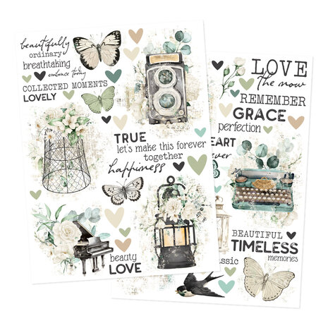 Simple Stories Simple Vintage Timeless Harmony Rub Ons (27029)