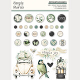 Simple Stories Simple Vintage Timeless Harmony Decorative Brads (27031)