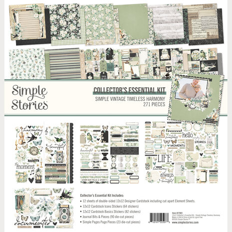 Simple Stories Simple Vintage Timeless Harmony Collectors Essentials Kit (27001)
