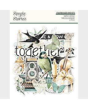 Simple Stories Simple Vintage Timeless Harmony Chipboard Pieces (27025)
