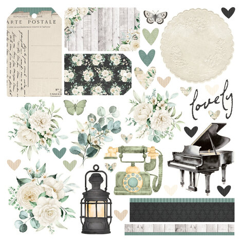 Simple Stories Simple Vintage Timeless Harmony 12x12 Inch Simple Cards Kit (27035)
