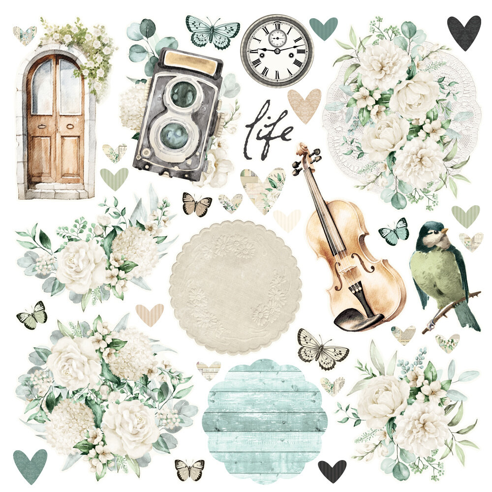 Simple Stories Simple Vintage Timeless Harmony 12x12 Inch Simple Cards Kit (27035)