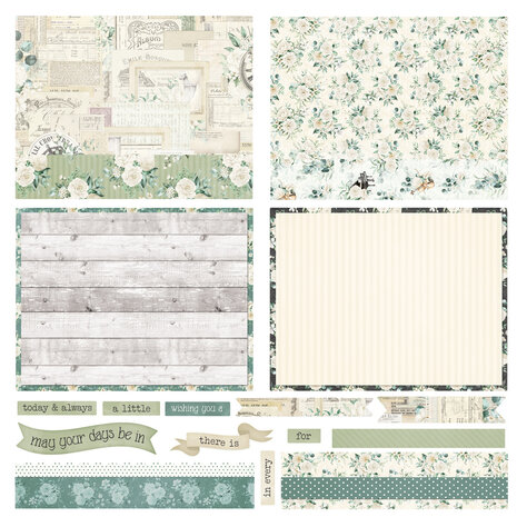 Simple Stories Simple Vintage Timeless Harmony 12x12 Inch Simple Cards Kit (27035)