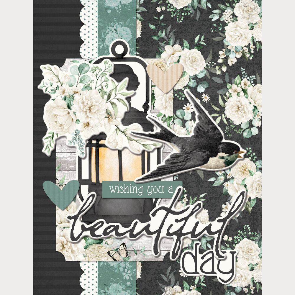 Simple Stories Simple Vintage Timeless Harmony 12x12 Inch Simple Cards Kit (27035)