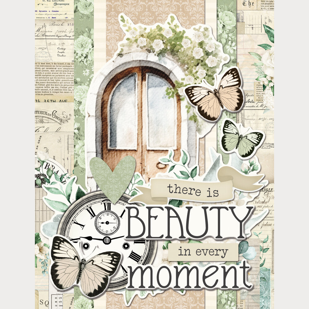 Simple Stories Simple Vintage Timeless Harmony 12x12 Inch Simple Cards Kit (27035)