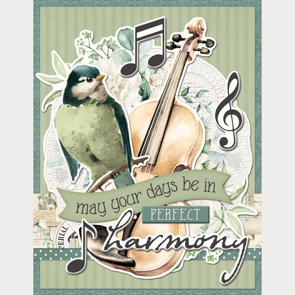 Simple Stories Simple Vintage Timeless Harmony 12x12 Inch Simple Cards Kit (27035)