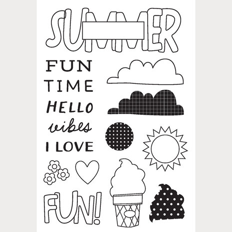 Simple Stories Sweet Summertime Stamps (26817)