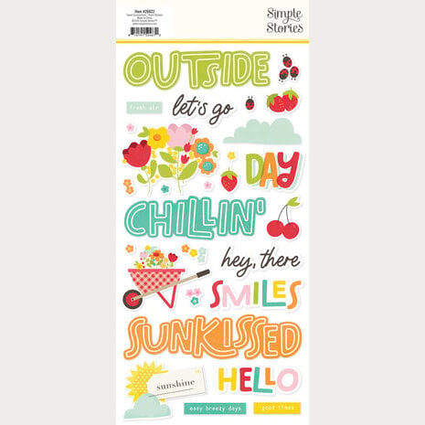 Simple Stories Sweet Summertime Foam Stickers (26822)