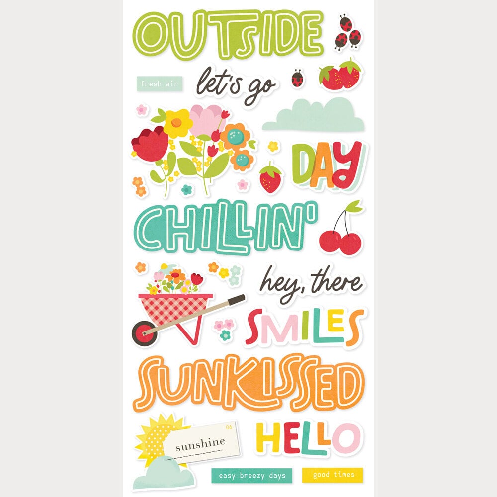 Simple Stories Sweet Summertime Foam Stickers (26822)