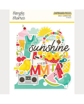 Simple Stories Sweet Summertime Chipboard Pieces (26818)