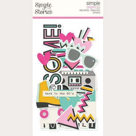 Simple Stories Totally 80's Pages Pieces (26713)