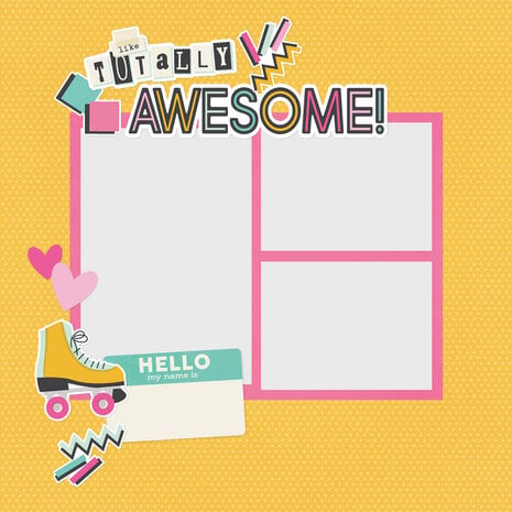 Simple Stories Totally 80's Pages Pieces (26713)