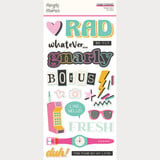 Simple Stories Totally 80's Foam Stickers (26710)