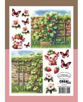 Crealies Cutting Sheets Papier Knipvel Zomer B (8pcs) (CLSVP018)