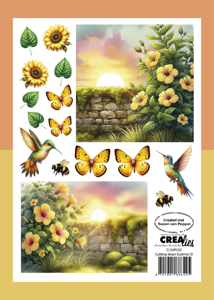 Crealies Cutting Sheets Summer D (8pcs) (CLSVP020)