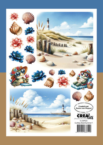 Crealies Cutting Sheets Summer F (8pcs) (CLSVP022)