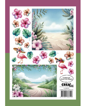 Crealies Cutting Sheets Papier Knipvel Zomer G (8pcs) (CLSVP023)