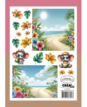 Crealies Cutting Sheets Papier Knipvel Zomer H (8pcs) (CLSVP024)