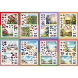 Crealies Papier Cutting Sheets Bundel Knipvellen Zomer A-H (8pcs) (CLSVP903)