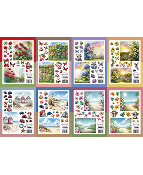 Crealies Bundel Cutting Sheets Summer A - H (8 designs) (CLSVP903)