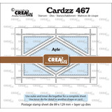Crealies Cardzz Stansen Postzegelvel Ayle (rechthoek met wyber) (CLCZ467)