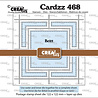 Crealies Cardzz Stansen Postzegelvel Britt (vierkant met vierkant) (CLCZ468)