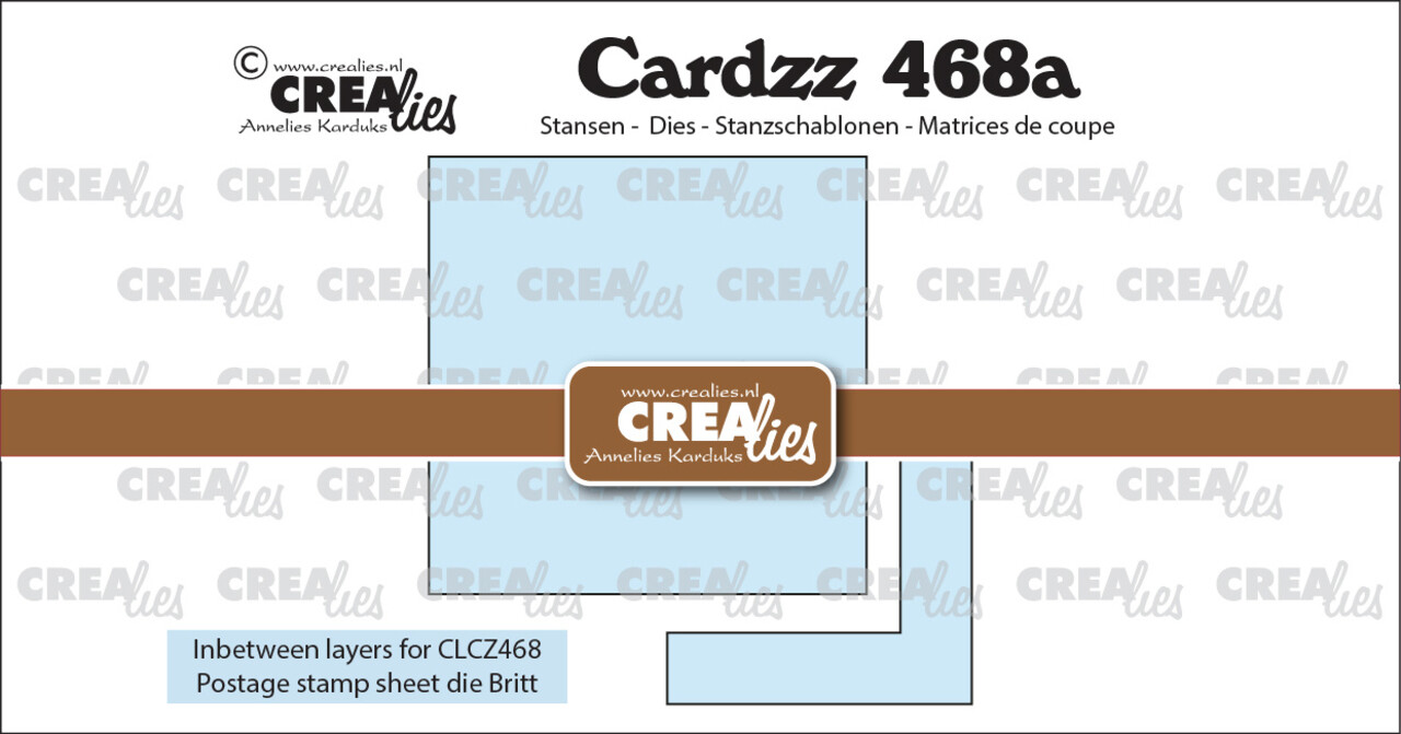 Crealies Cardzz Stansen Tussenlaagjes voor CLCZ468 (CLCZ468a)